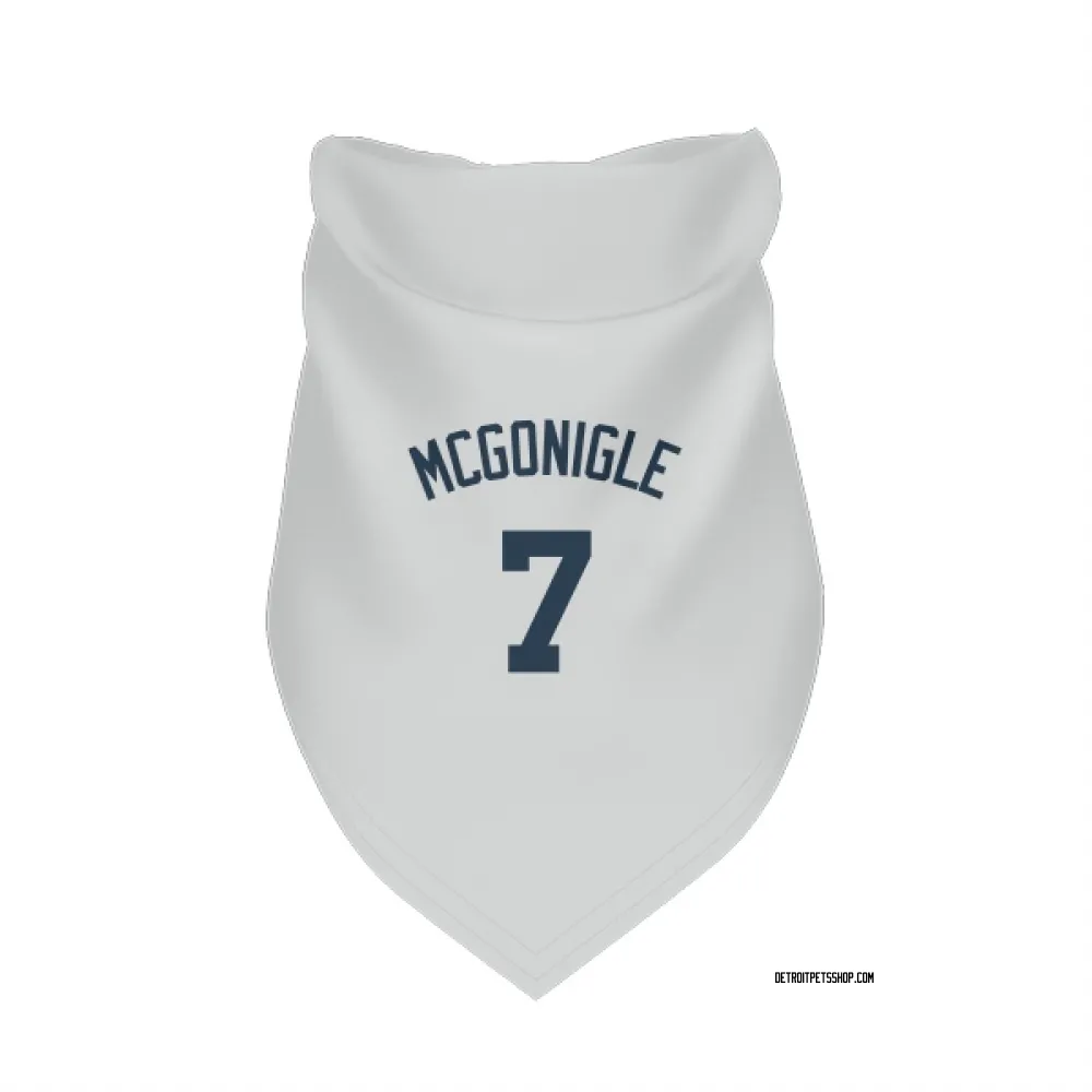 Detroit Tigers Kevin McGonigle White Pet Bandana for Dog & Cat
