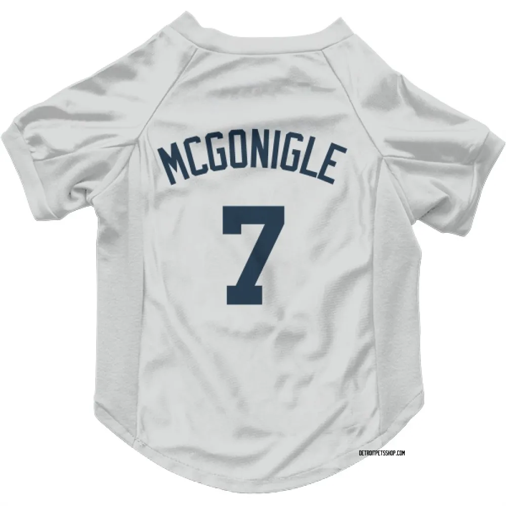 Detroit Tigers Kevin McGonigle White Pet Jersey for Dog & Cat