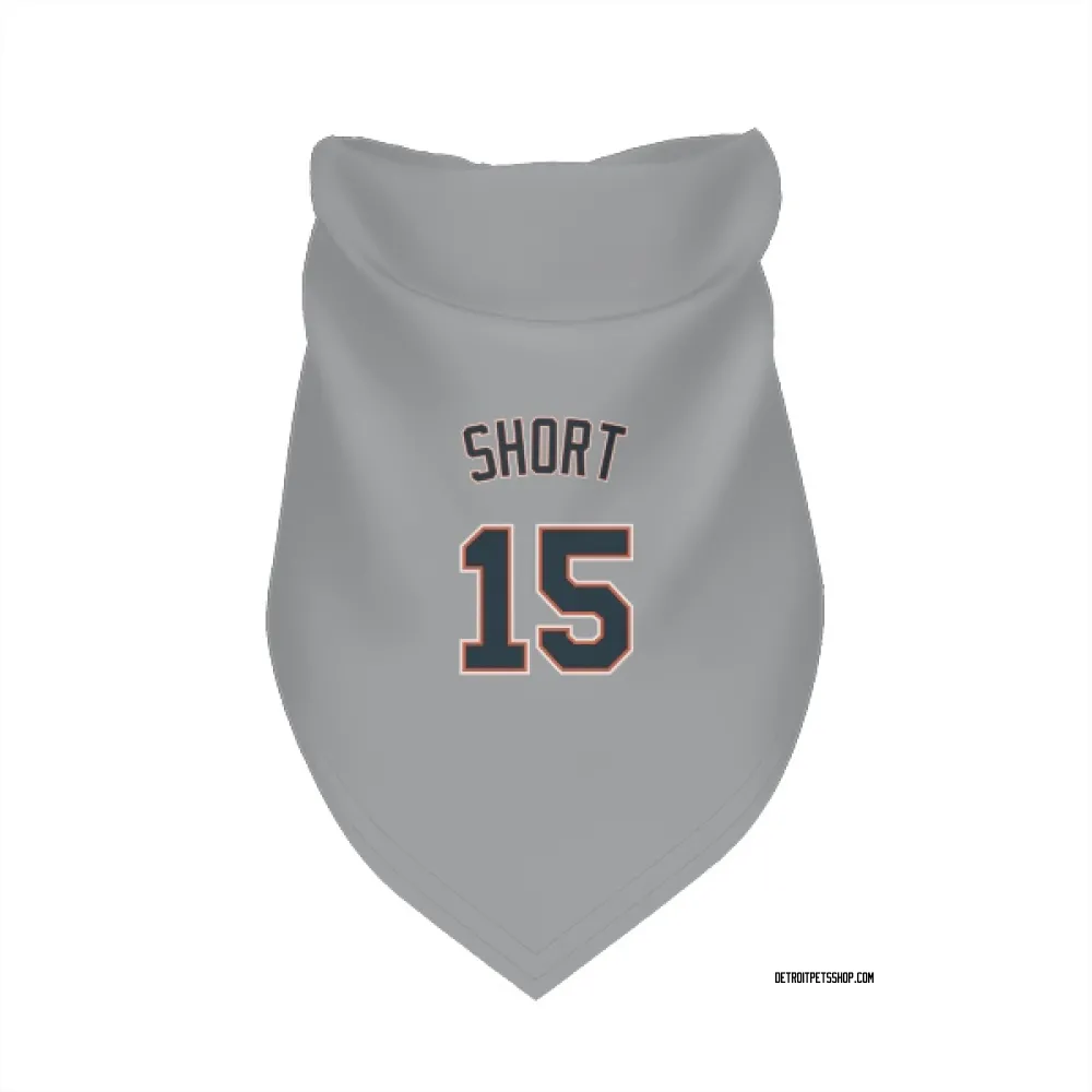 Detroit Tigers Zack Short Gray Pet Bandana for Dog & Cat
