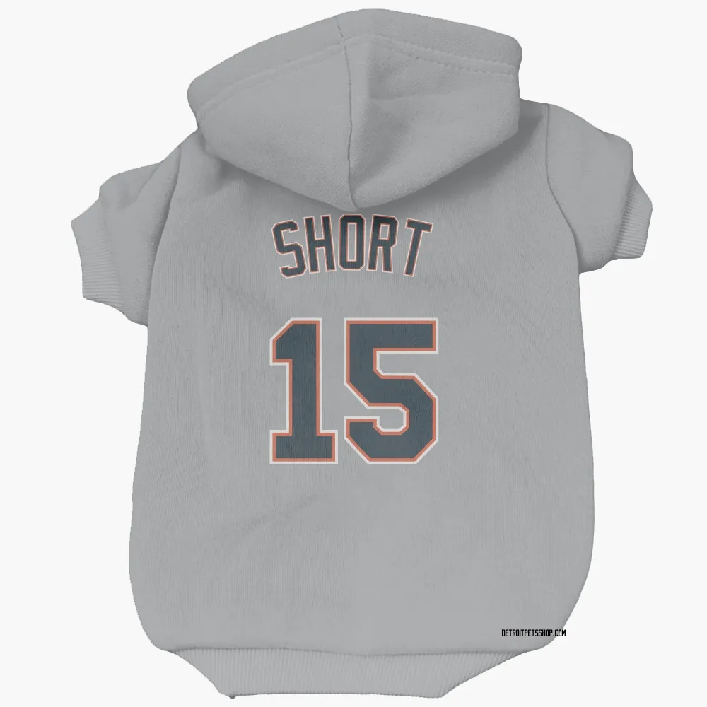 Detroit Tigers Zack Short Gray Pet Hoodie for Dog & Cat