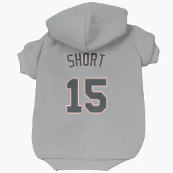 Detroit Tigers Zack Short Gray Pet Hoodie for Dog & Cat
