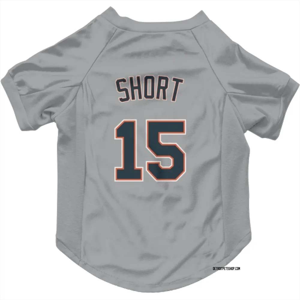 Detroit Tigers Zack Short Gray Pet Jersey for Dog & Cat