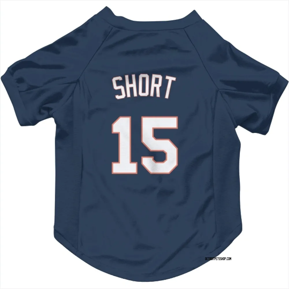 Detroit Tigers Zack Short Navy Pet Jersey for Dog & Cat