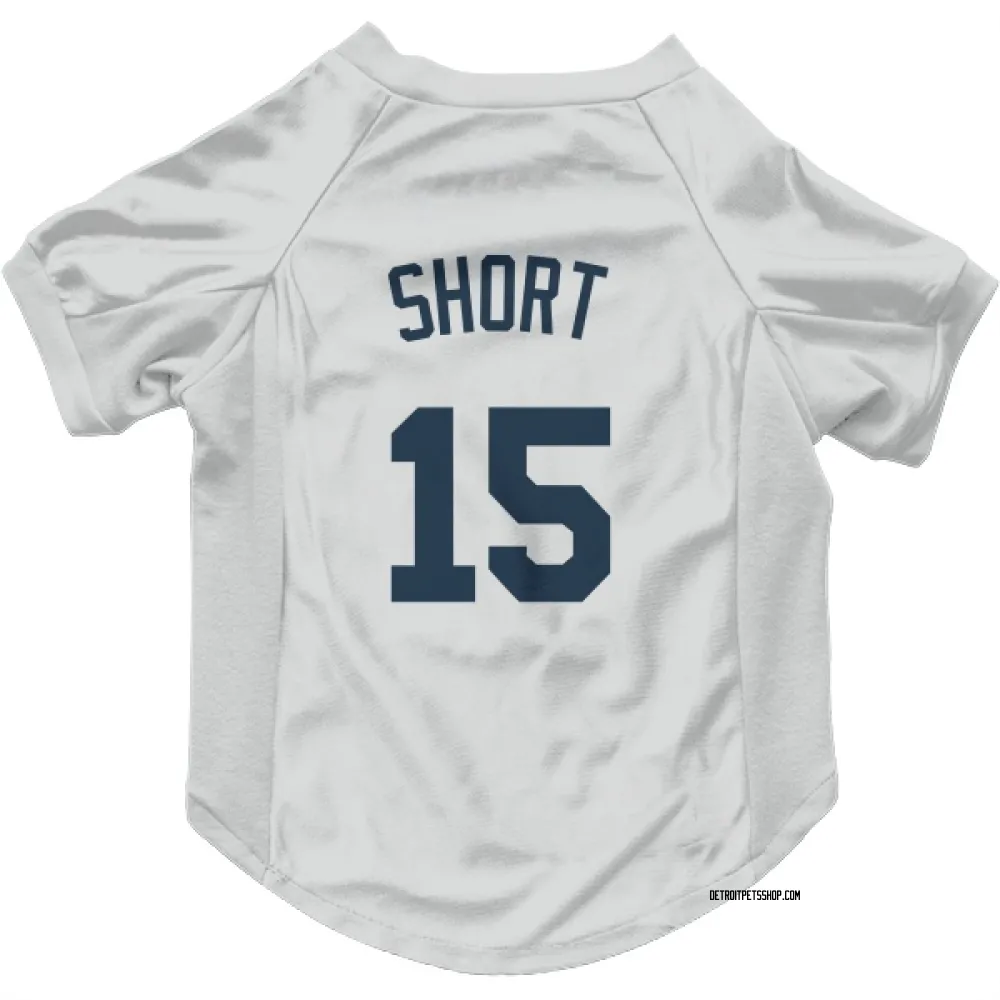 Detroit Tigers Zack Short White Pet Jersey for Dog & Cat